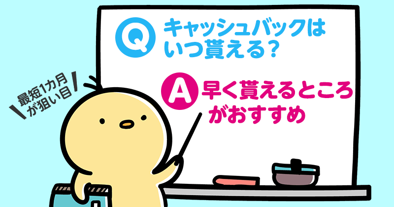 auひかりのキャッシュバックはいつもらえる？